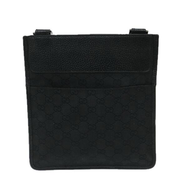 GUCCI GG Canvas Shoulder Bag Black - Picture 3 of 13